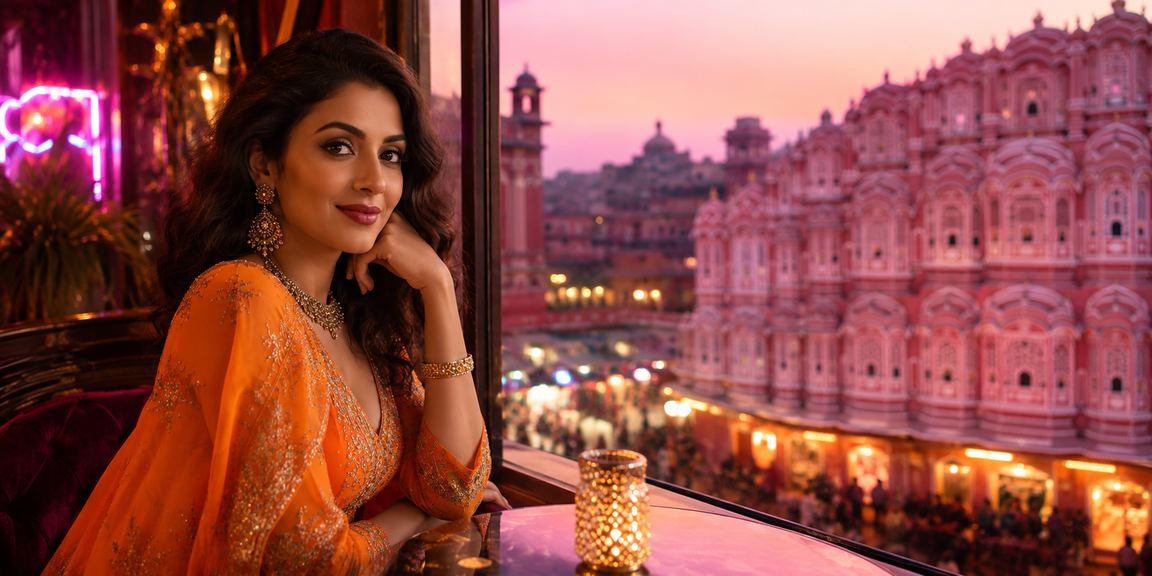 Excited cricket fans watching IPL matches around Hawa Mahal Jaipur